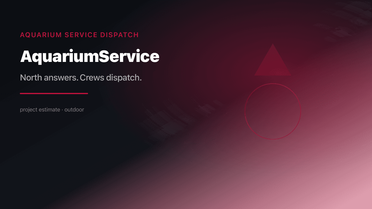 Aquarium Service Dispatch preview
