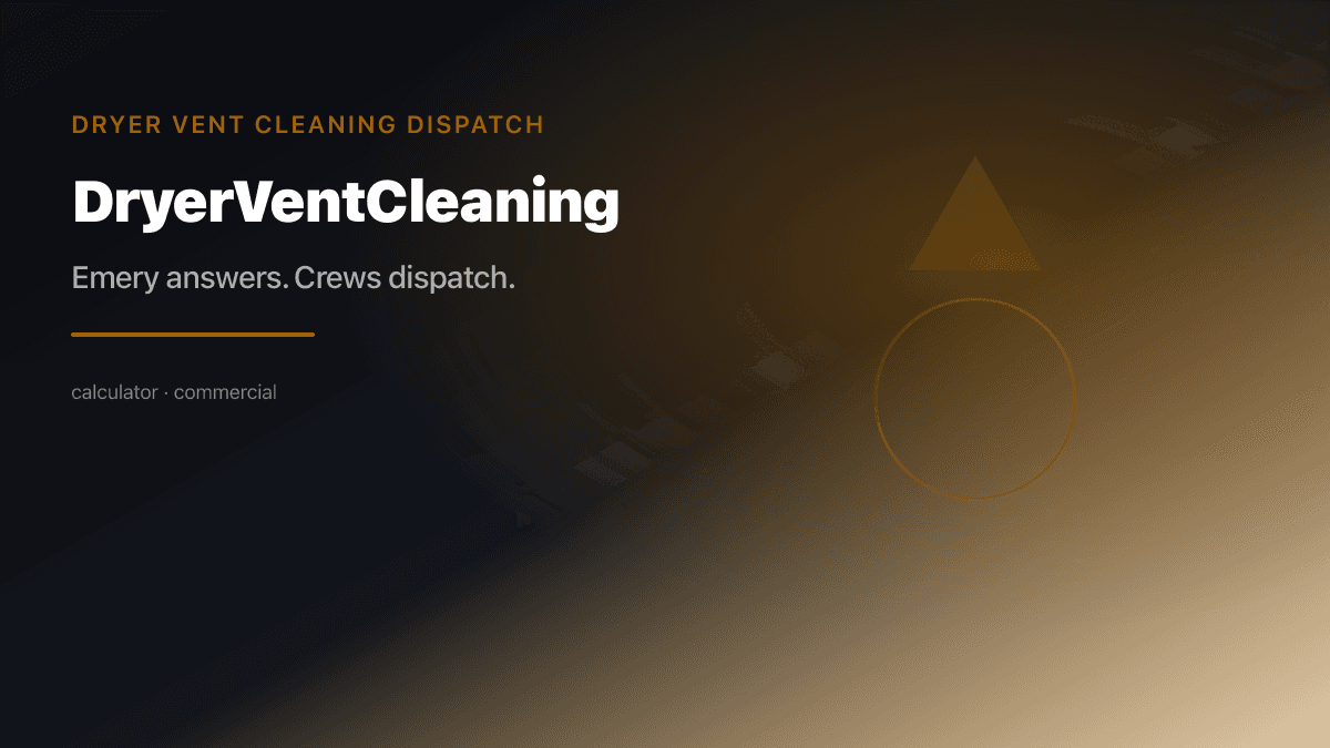 Dryer Vent Cleaning Dispatch preview