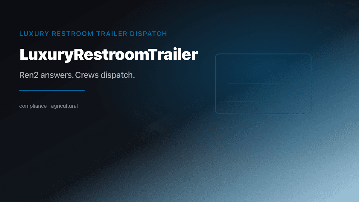 Luxury Restroom Trailer Dispatch preview