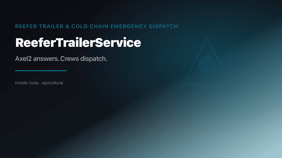 Reefer Trailer Service Dispatch preview