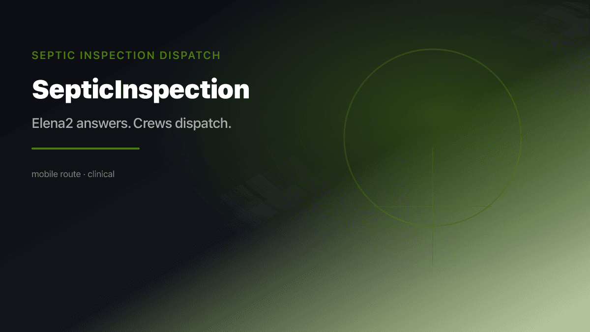 Septic Inspection Dispatch preview